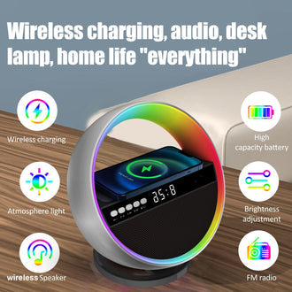 Led Wireless Charger Speaker