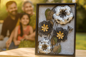3D Metal Floral Wall Art Ⓢ