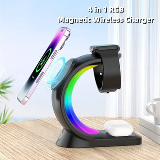 Led Wireless Charger Speaker